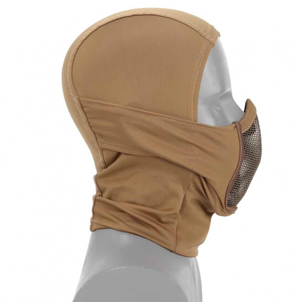 WOSPORT PASSAMONTAGNA BOCCA CON RETE METALLICA SHADOW FIGHTER TAN (WO-MA113T)