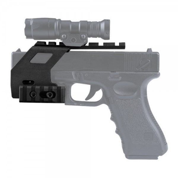 WOSPORT RAIL BASE SYSTEM PER PISTOLE SERIE GLOCK NERO (WO-GB49B)
