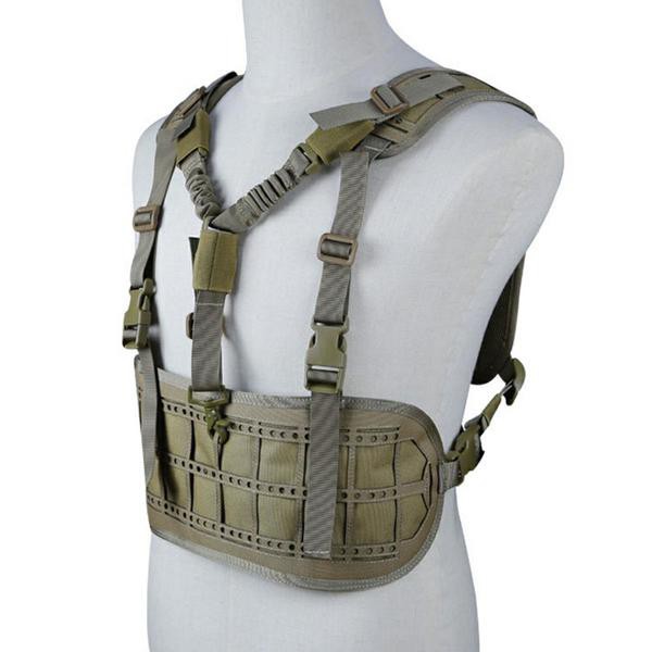 WOSPORT TACTICAL ONE-POINT SLING VEST MOLLE PANEL TAN (WO-VE52T)