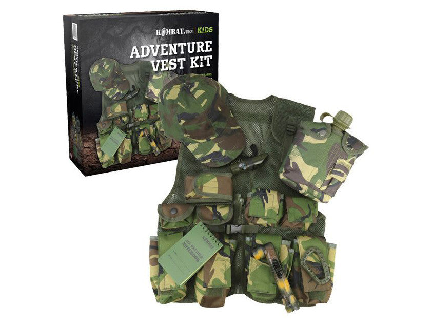 KOMBAT tattico Kids Adventure Vest Set - DPM INGLESES