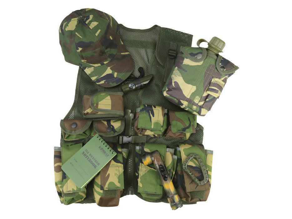 KOMBAT tattico Kids Adventure Vest Set - DPM INGLESES