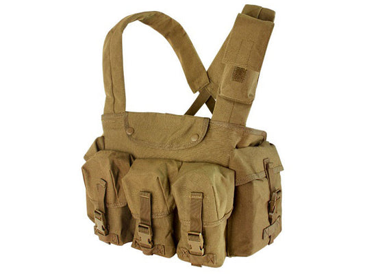 CONDOR TATTICO TIPO AFGHANISTAN 7 Pocekt Chest Rig COYOTE BROWN