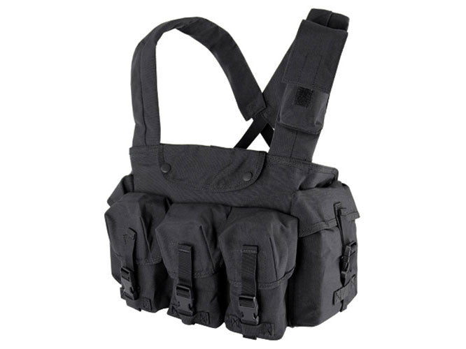 CONDOR TATTICO TIPO AFGHANISTAN 7 Pocekt Chest Rig NERO BLACK
