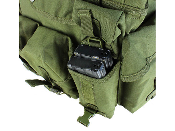 CONDOR TATTICO TIPO AFGHANISTAN 7 Pocekt Chest Rig NERO BLACK