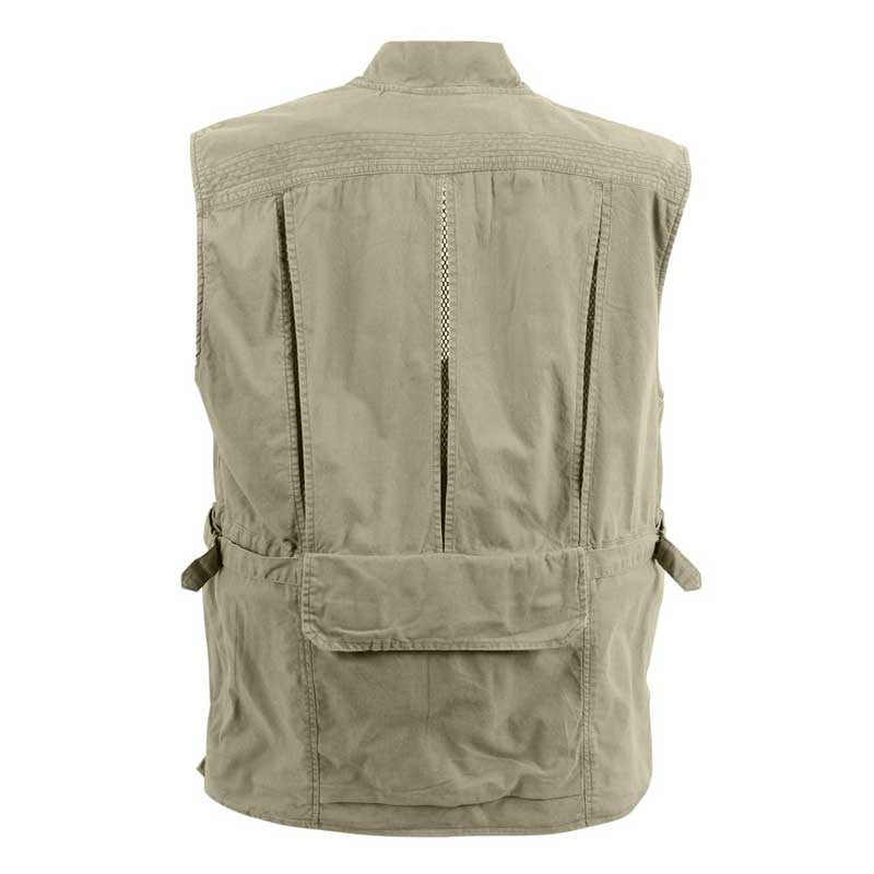 ROTHCO vest fishing KHAKI DELUXE SAFARI XL