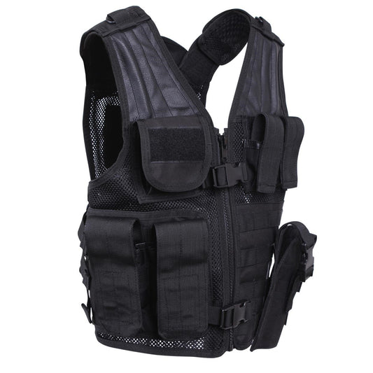 ROTHCO TATTICO UNIVERSALE Children tactical vest NERO BLACK