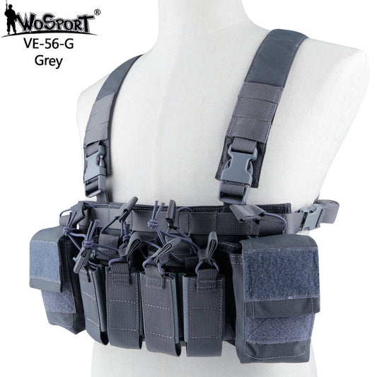 WOSPORT TATTICO LEGGERO WST Tactical Chest Rig D3CRX - GRIGIO Grey