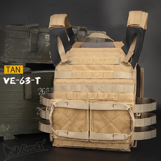 WOSPORT TATTICO PLATE CARRIER JPC Tactical Vest 2.0 - TAN