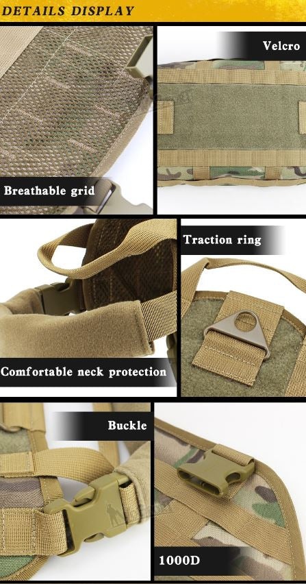 Tactical Dog Vest - MC - XL