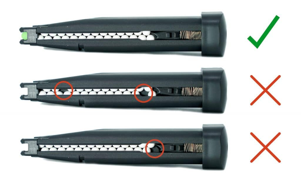 Novritsch SSP2 GBB V1 Gas Magazine, 31 BBs - Black