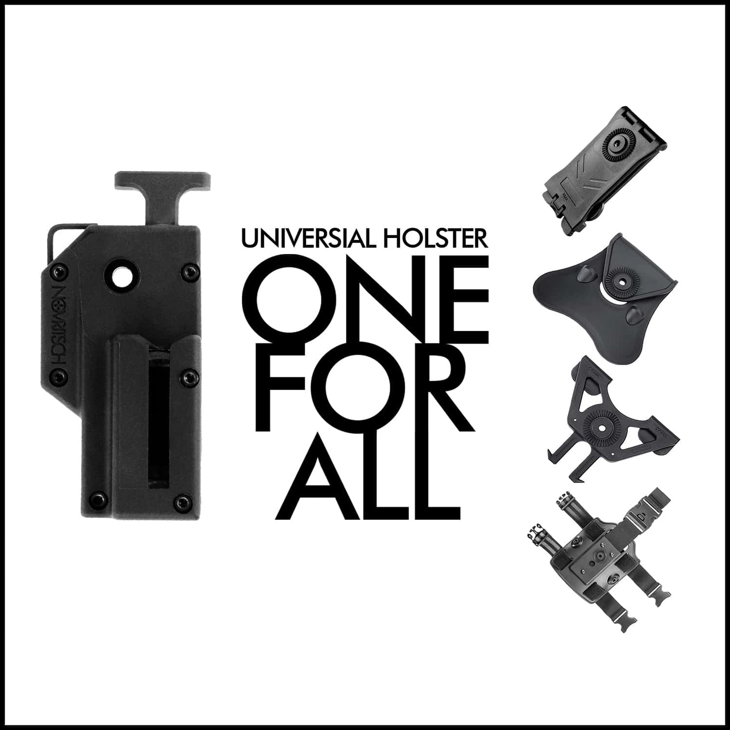 Novritsch Open Universal Holster - Black