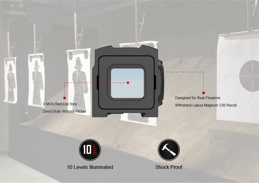 VO FRENZY Plus VOD™ Enclosed Red Dot Sight - Black