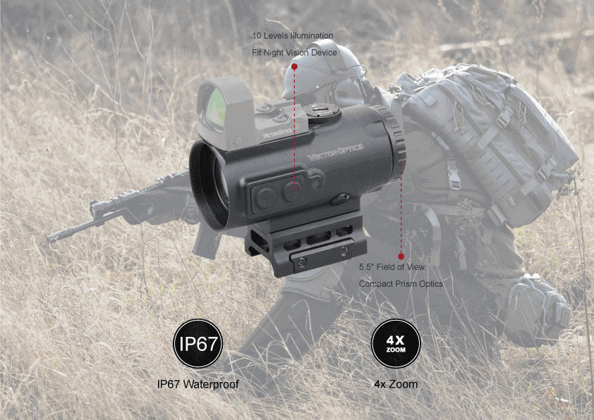 VO PARAGON 4x24 MINI Prism Scope – Black
