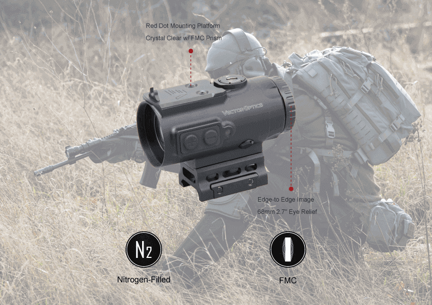 VO PARAGON 4x24 MINI Prism Scope – Black