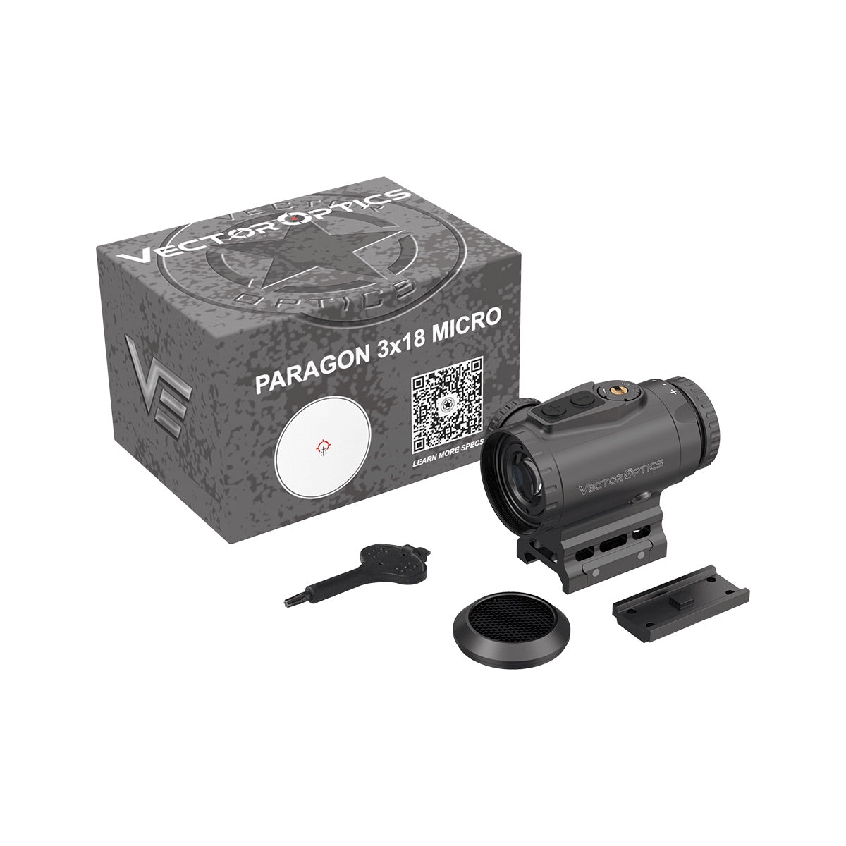 VO PARAGON 3x18 MICRO Prism Scope - Black