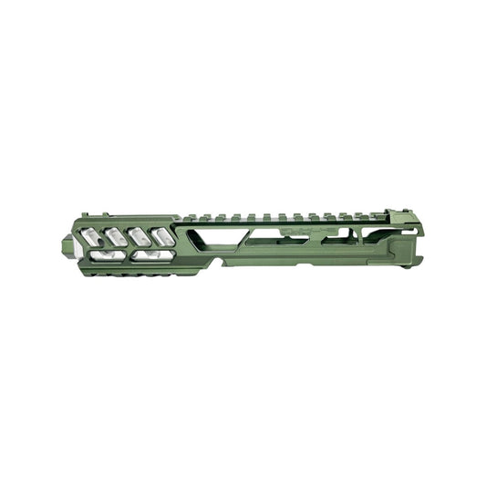 CTM FUKU-2 CNC Upper Set V2 for AAP-01, CUTOUT (Long) - Army Green / Silver