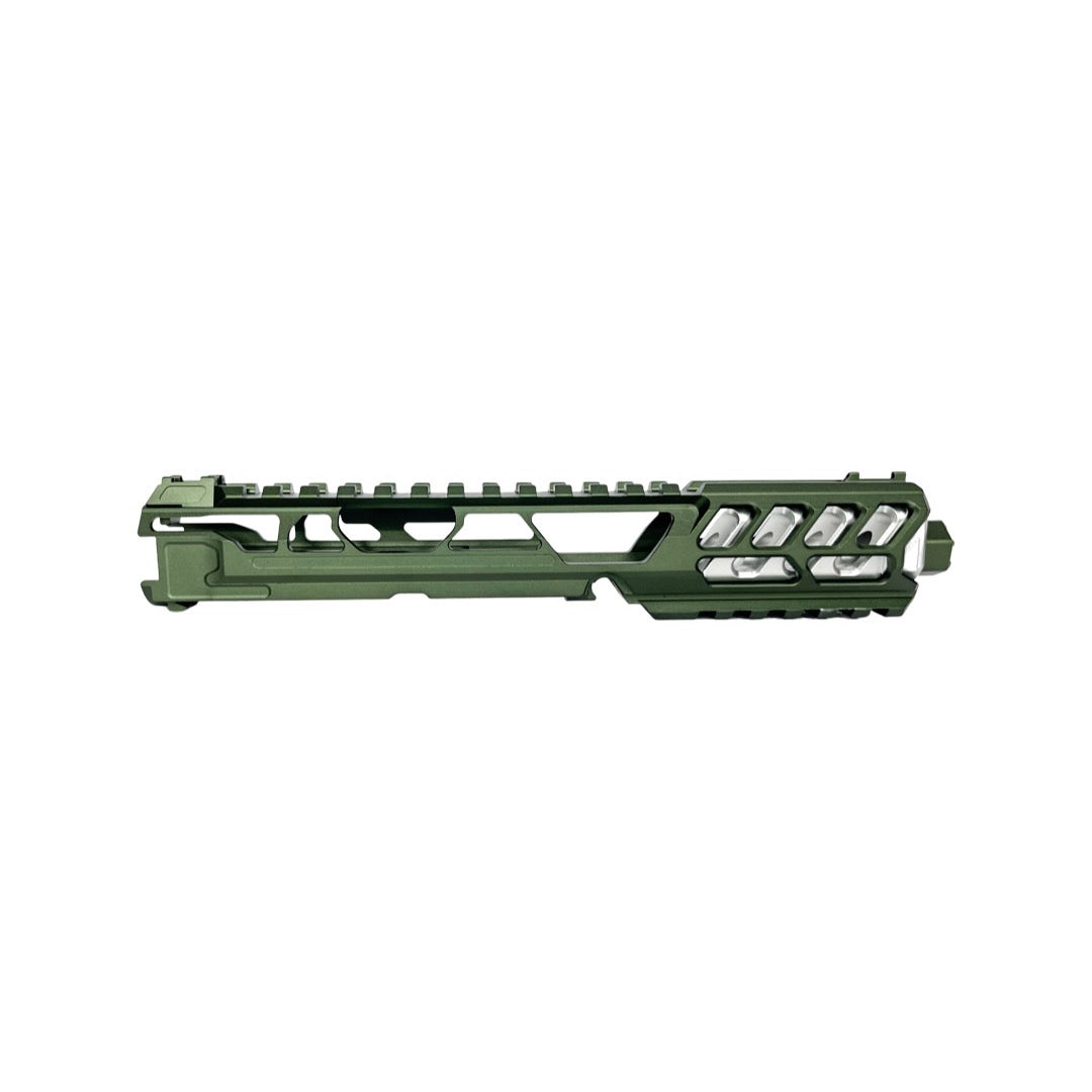 CTM FUKU-2 CNC Upper Set V2 for AAP-01, CUTOUT (Long) - Army Green / Silver