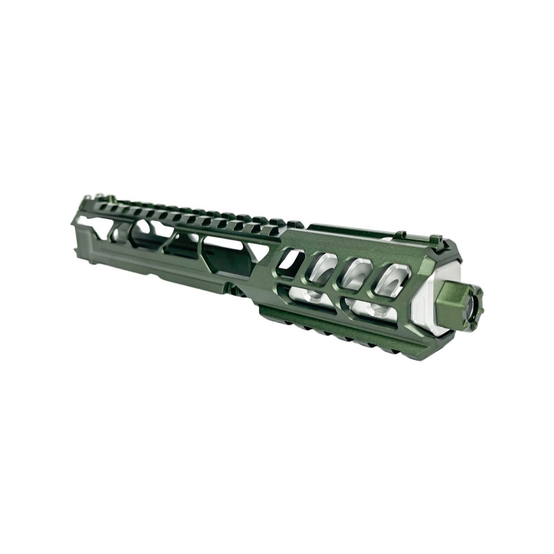 CTM FUKU-2 CNC Upper Set V2 for AAP-01, CUTOUT (Long) - Army Green / Silver