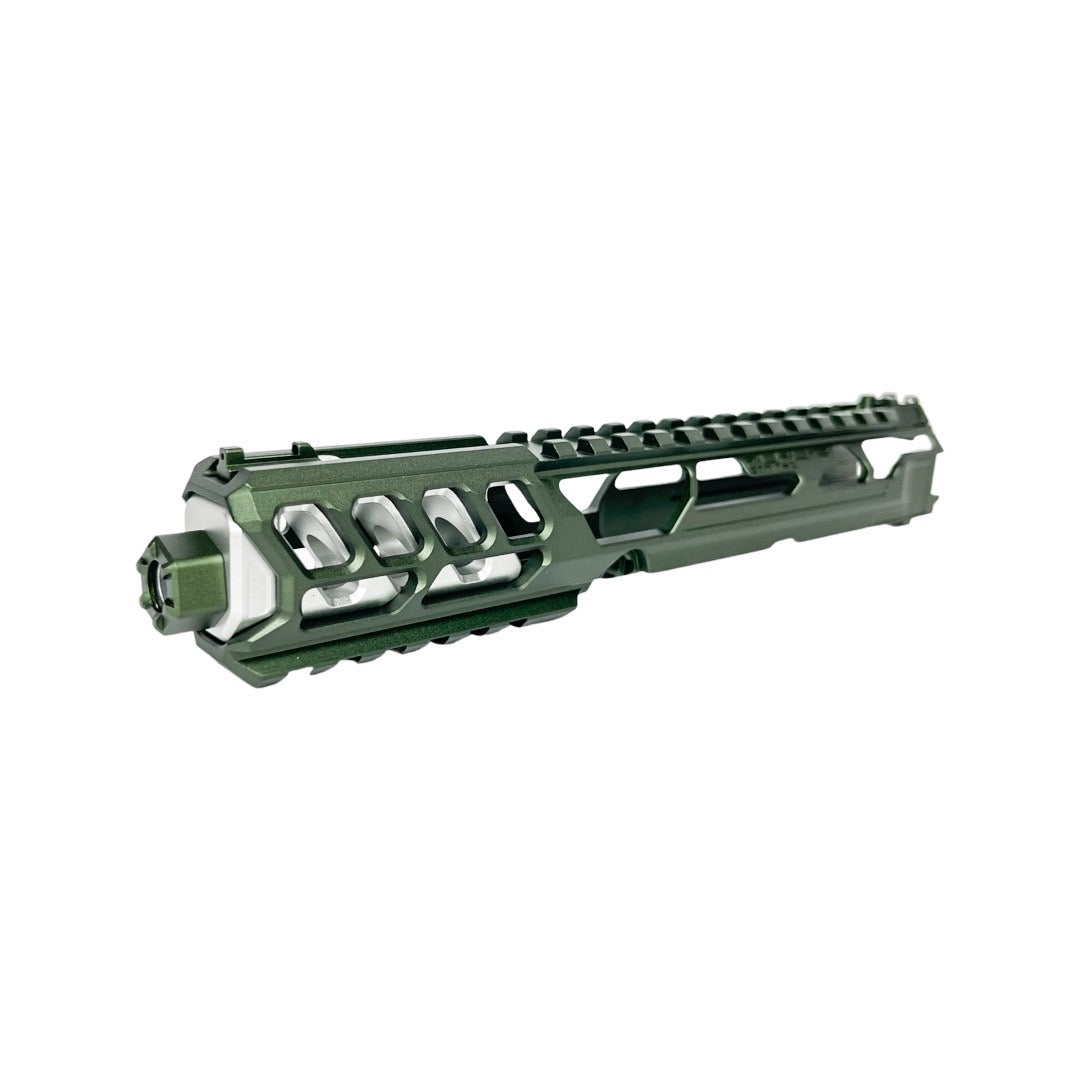 CTM FUKU-2 CNC Upper Set V2 for AAP-01, CUTOUT (Long) - Army Green / Silver