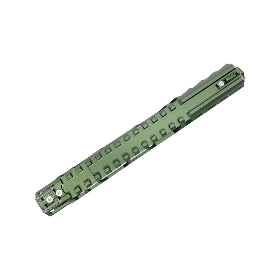 CTM FUKU-2 CNC Upper Set V2 for AAP-01, CUTOUT (Long) - Army Green / Silver