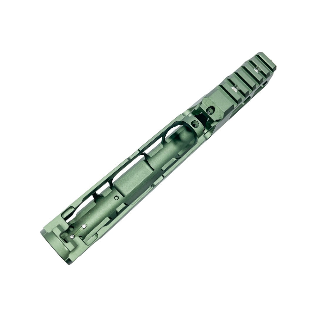 CTM FUKU-2 CNC Upper Set V2 for AAP-01, CUTOUT (Long) - Army Green / Silver