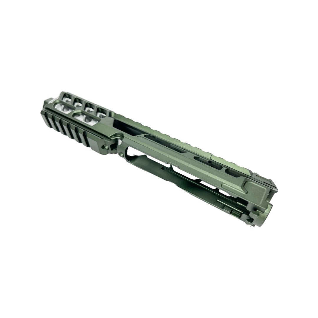 CTM FUKU-2 CNC Upper Set V2 for AAP-01, CUTOUT (Long) - Army Green / Silver