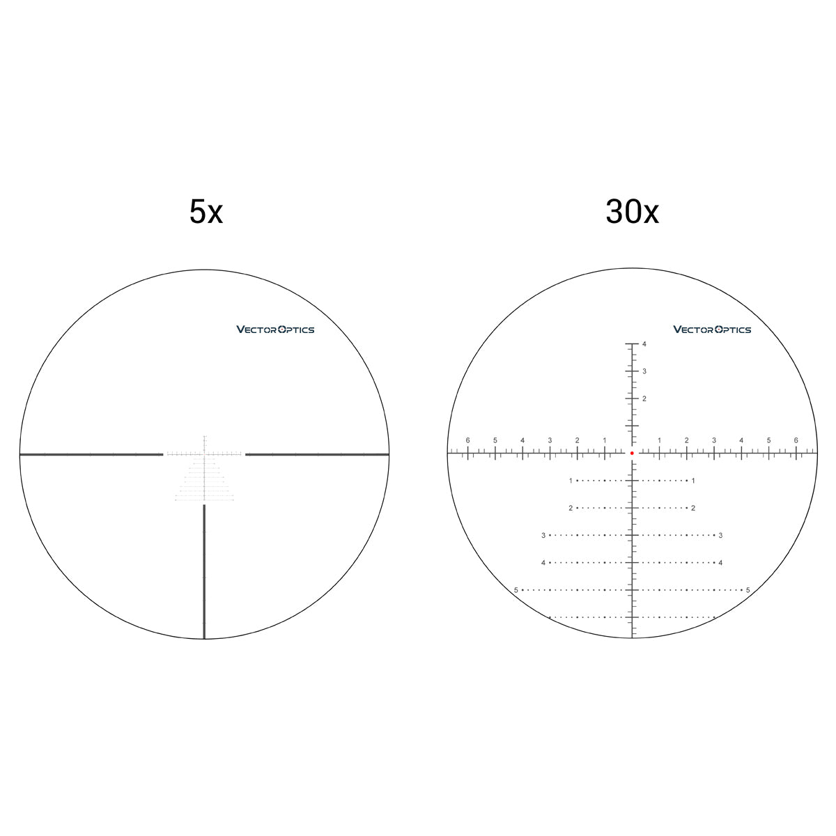 VO CONTINENTAL X6 5-30x56 VCT FFP PRS Riflescope - Black