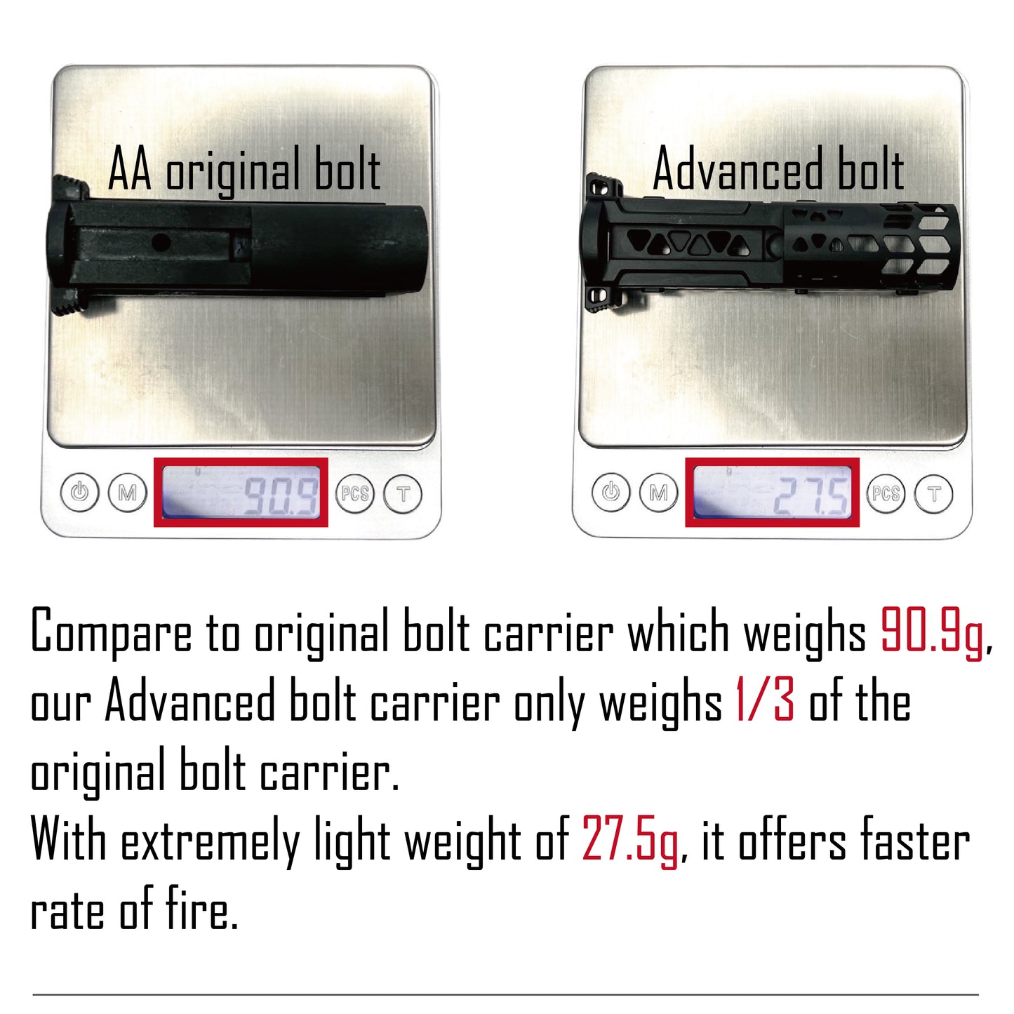 CTM ADVANCED V2 CNC Bolt for AAP-01 GBB - Black