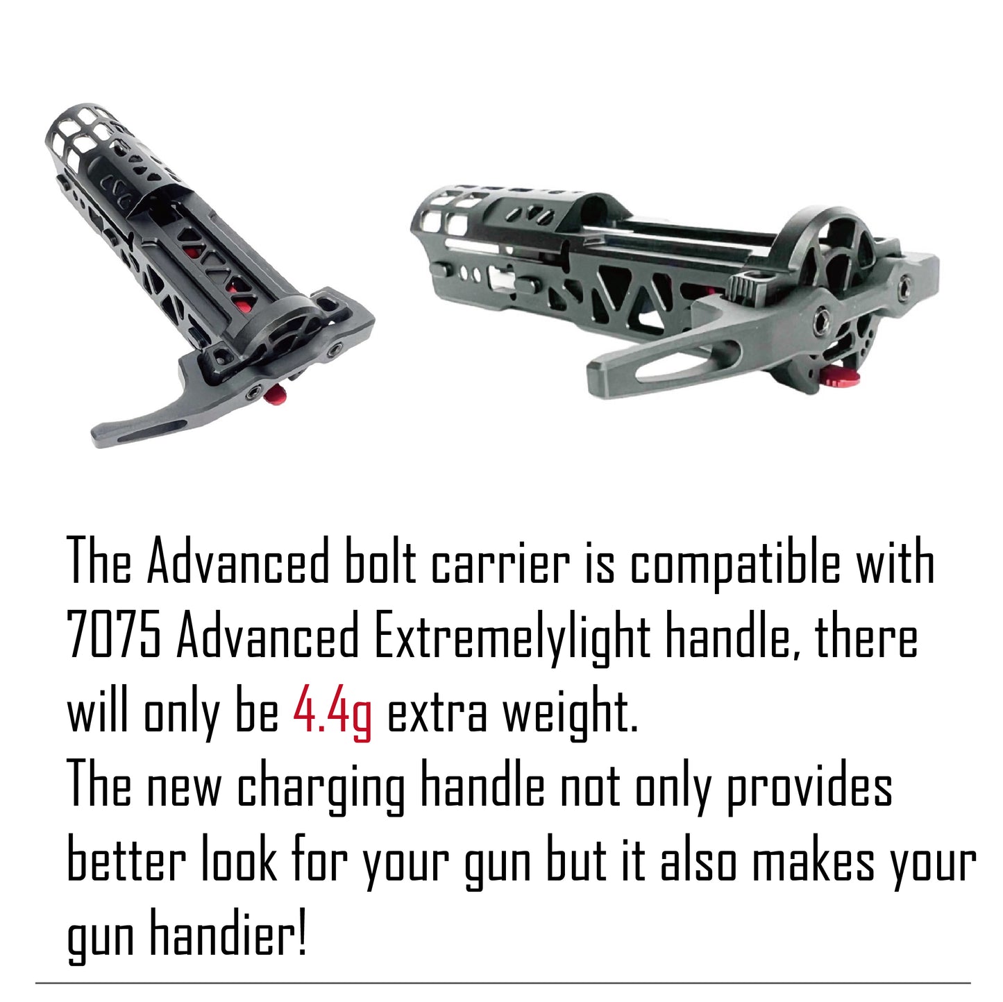 CTM ADVANCED V2 CNC Bolt for AAP-01 GBB - Black