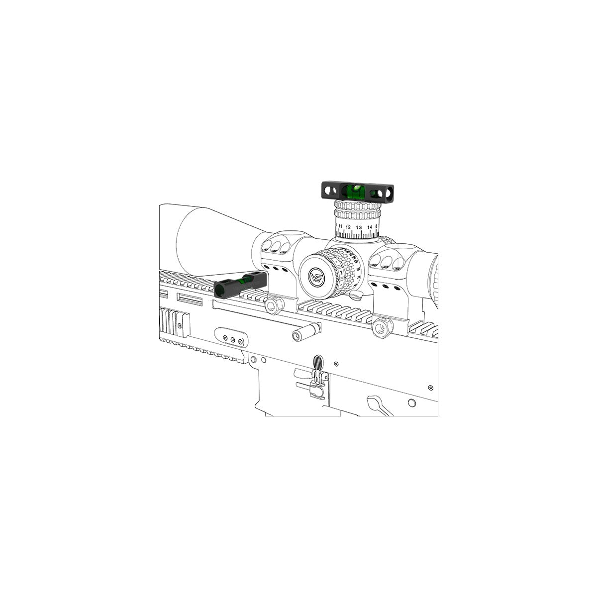 VO ACD Bubble Level for Mounting Ring Gen2 - Black