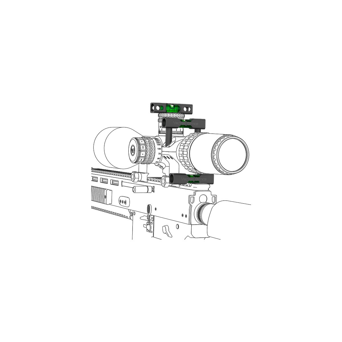 VO ACD Bubble Level for Mounting Ring Gen2 - Black