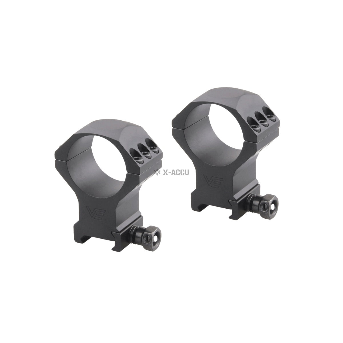 VO 34mm X-ACCU Mounting Scope Rings (6 Screws), High - Black