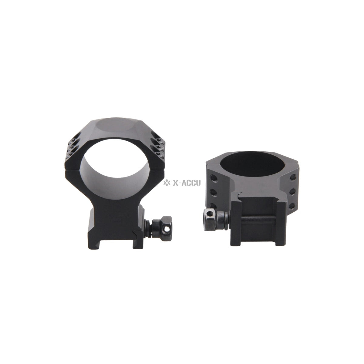 VO 34mm X-ACCU Mounting Scope Rings (6 Screws), High - Black