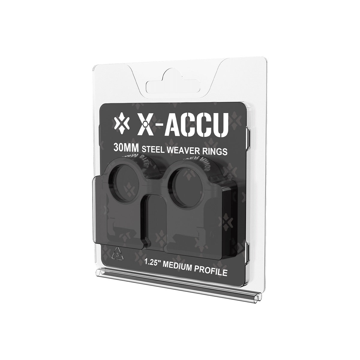 VO 30mm Steel Mounting Rings, Medium - Black