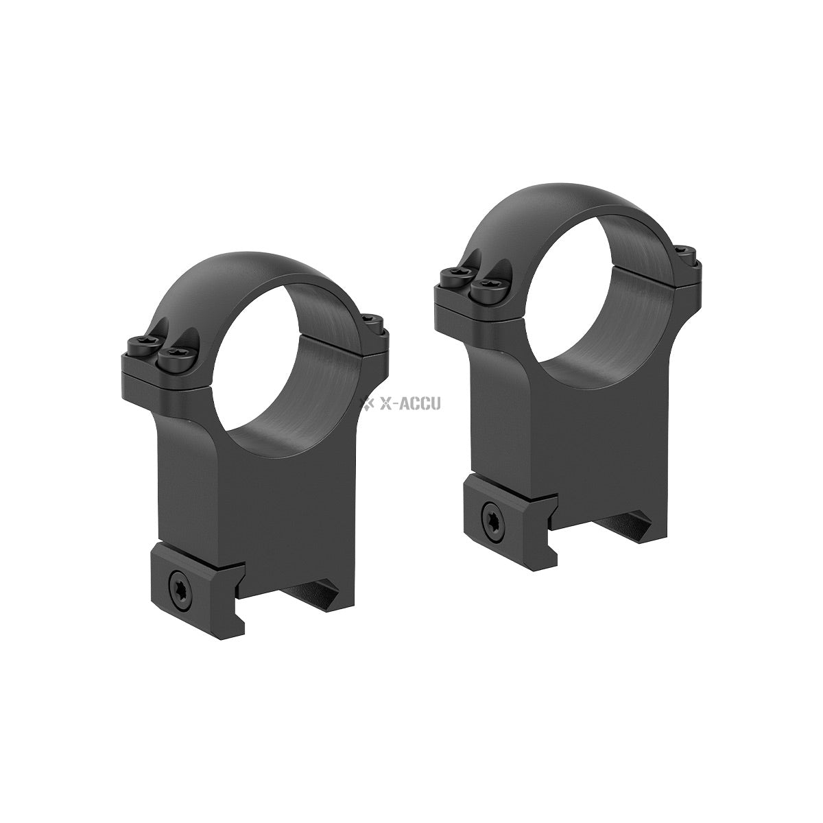 VO 30mm Steel Mounting Rings, High - Black