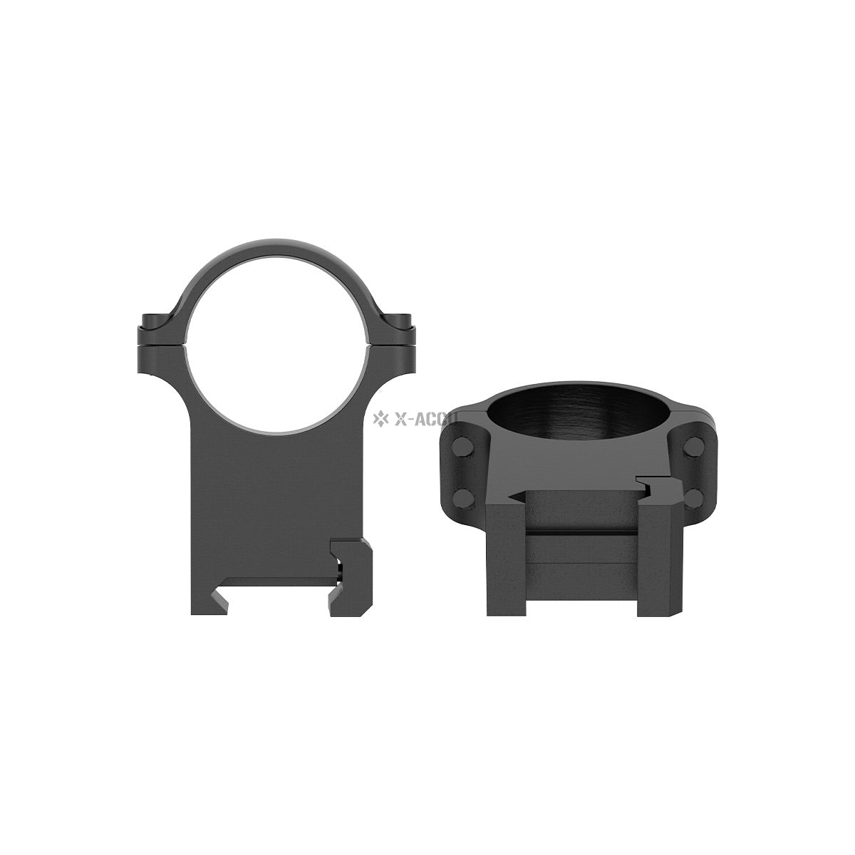 VO 30mm Steel Mounting Rings, High - Black