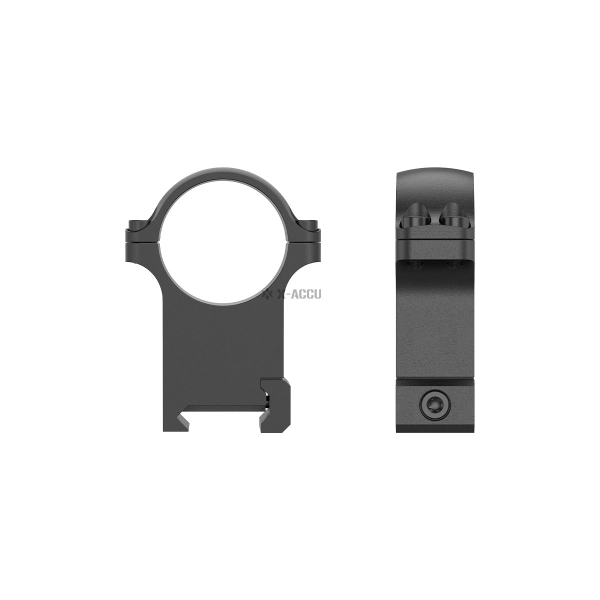 VO 30mm Steel Mounting Rings, High - Black