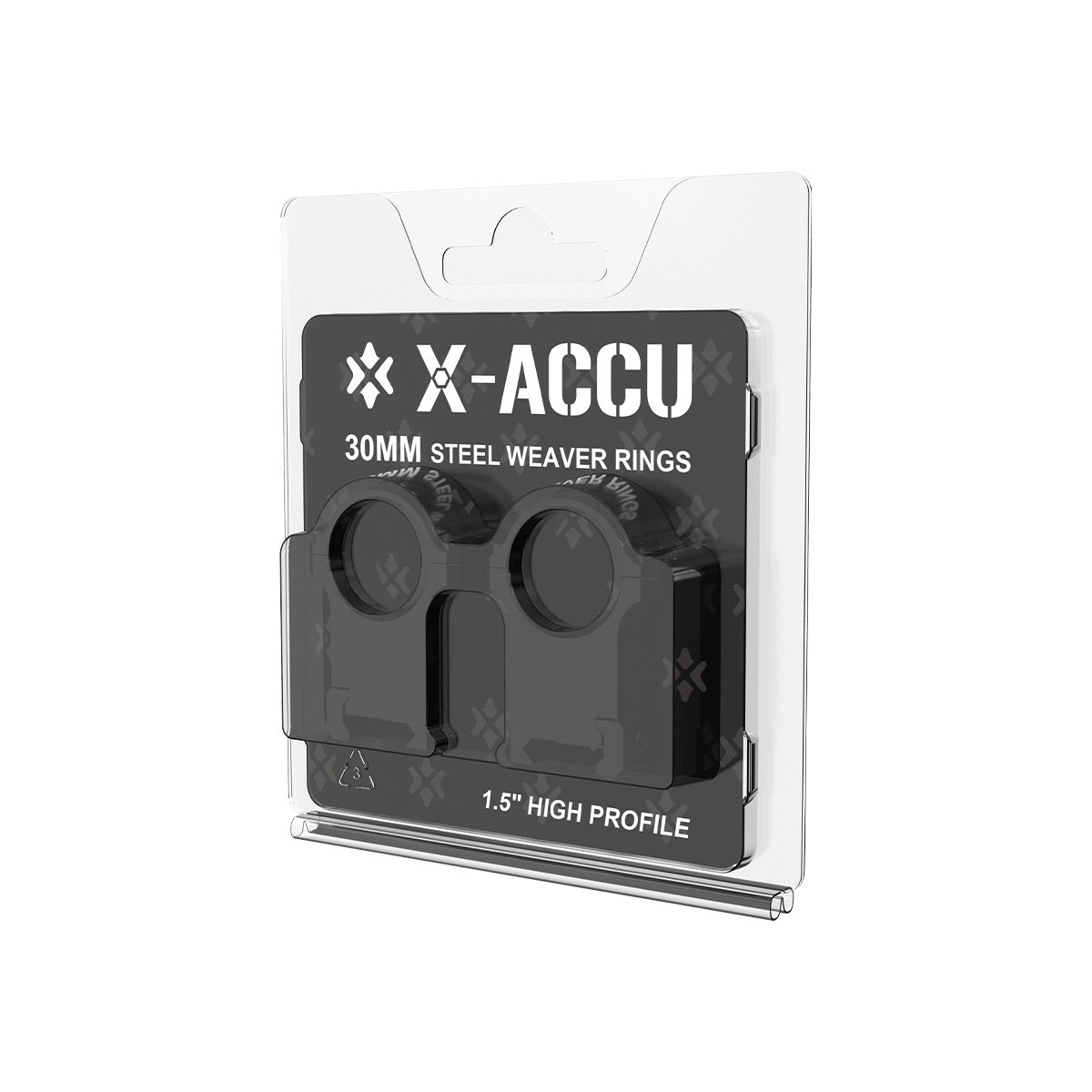 VO 30mm Steel Mounting Rings, High - Black
