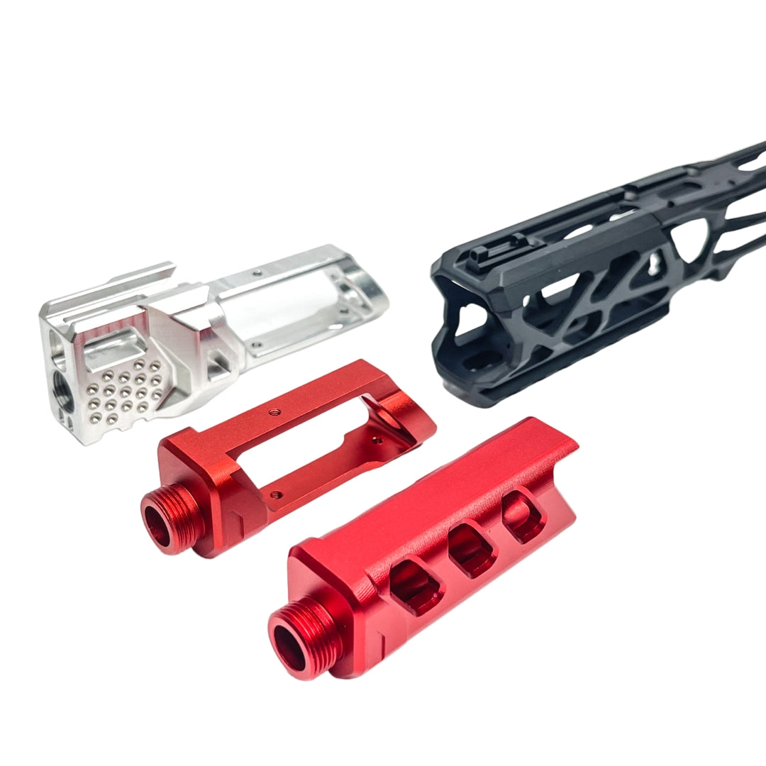 CTM FUKU-2 Skeleton CNC Upper Set for AAP-01 - Black / Red