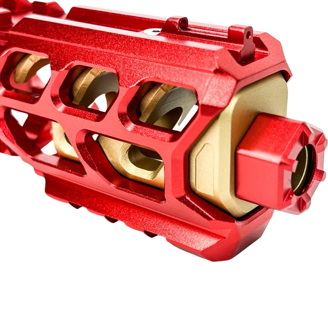 CTM FUKU-2 CNC Upper Set V2 for AAP-01, CUTOUT (Long) - Red / Gold