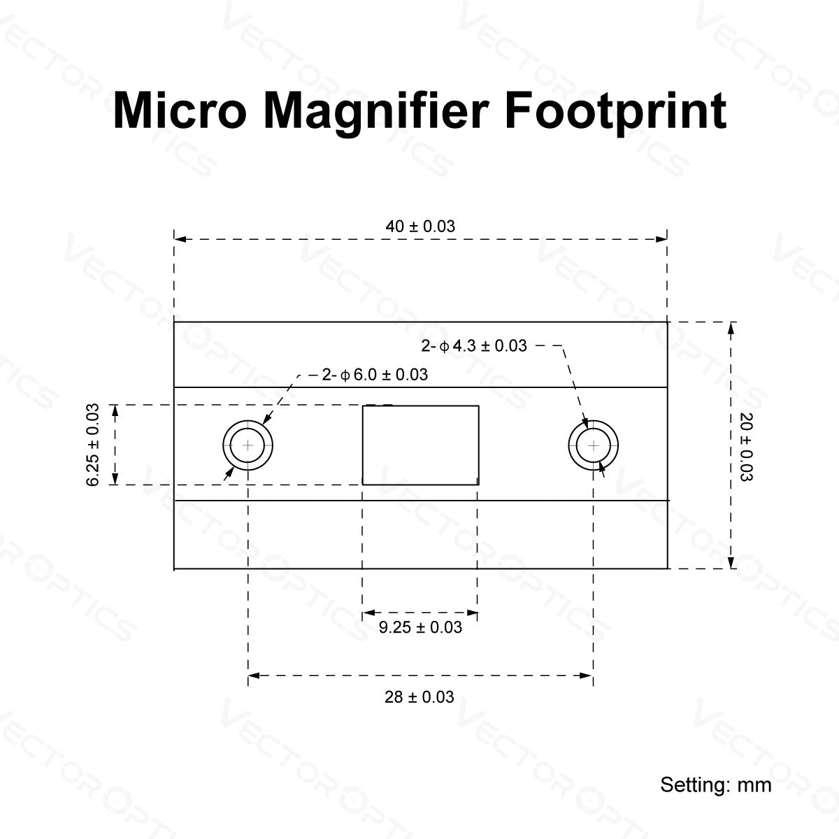 VO PARAGON 3x18 MICRO Prism Magnifier - Black