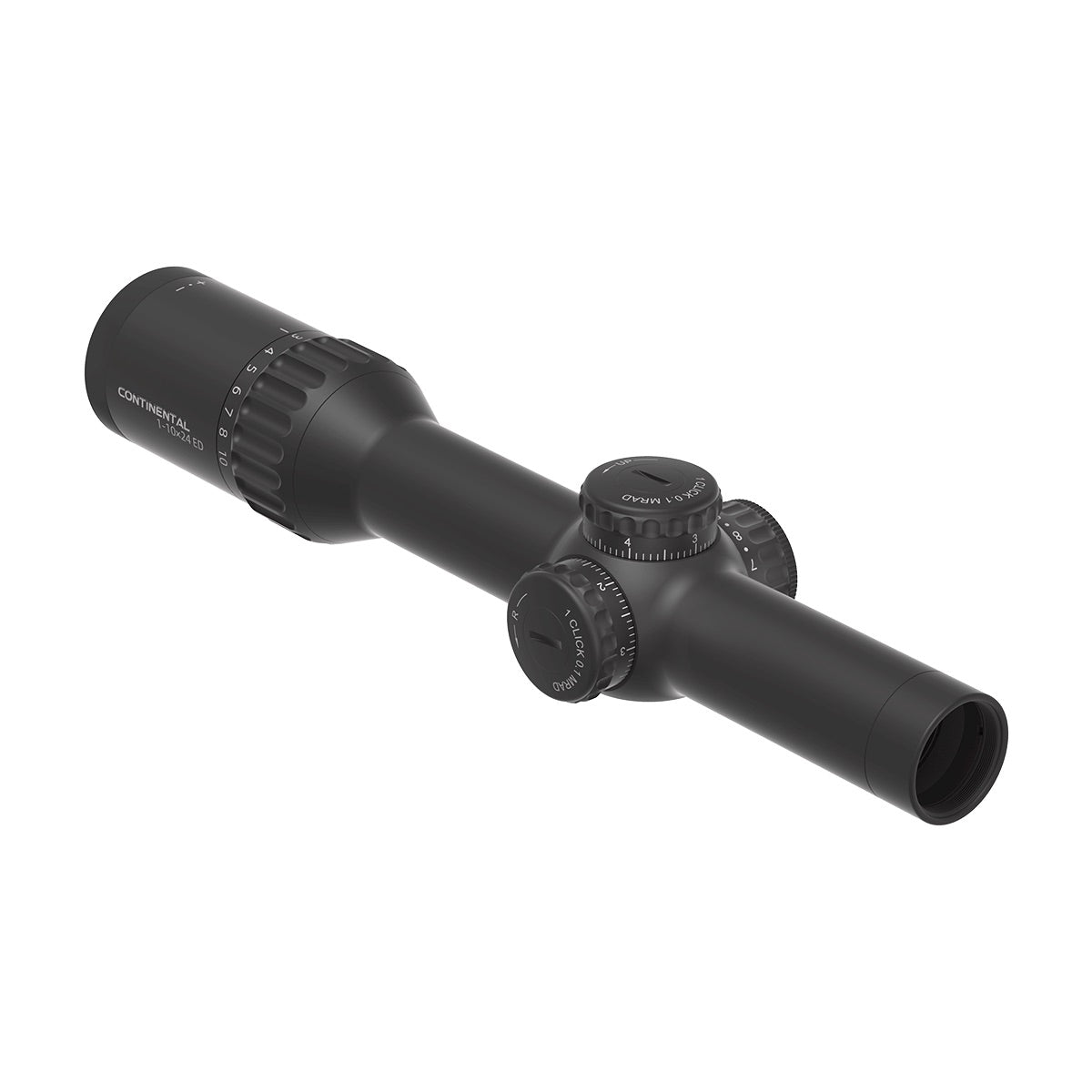 VO CONTINENTAL X10 1-10x24i ED Fiber LPVO Riflescope - Black