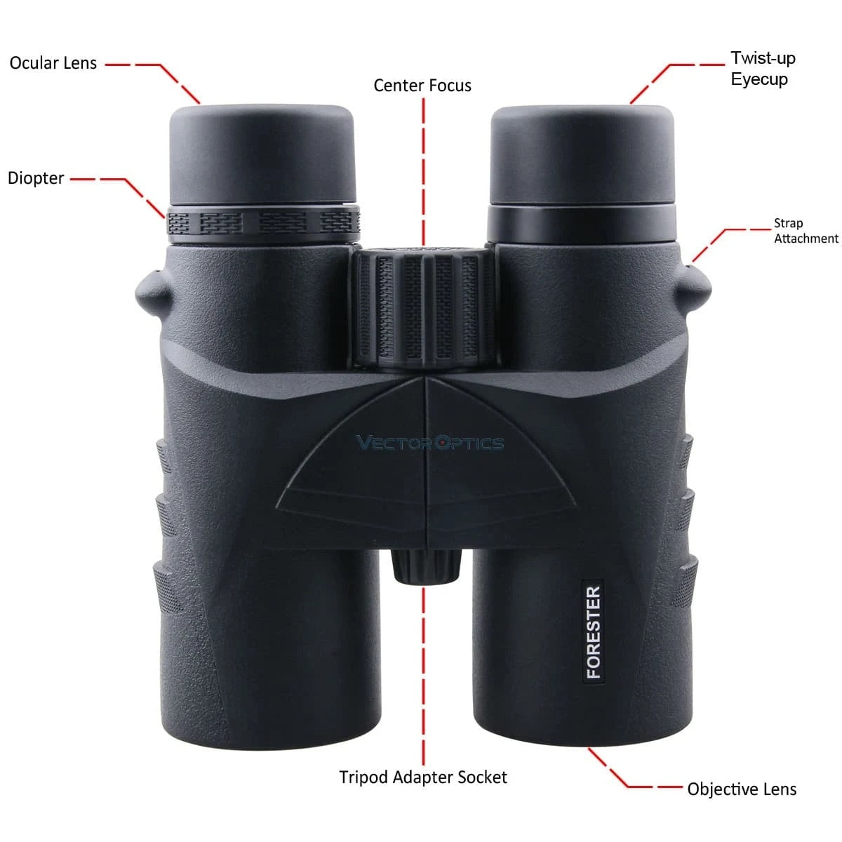 VO FORESTER 10x42 BINOCULAR - Black