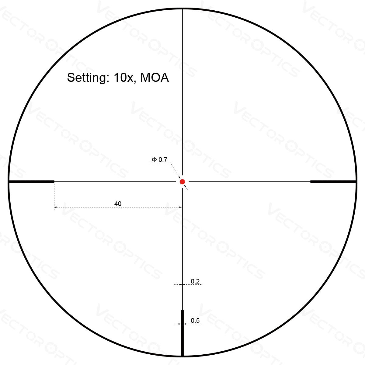 VO FORESTER 2-10x40 Riflescope - Black