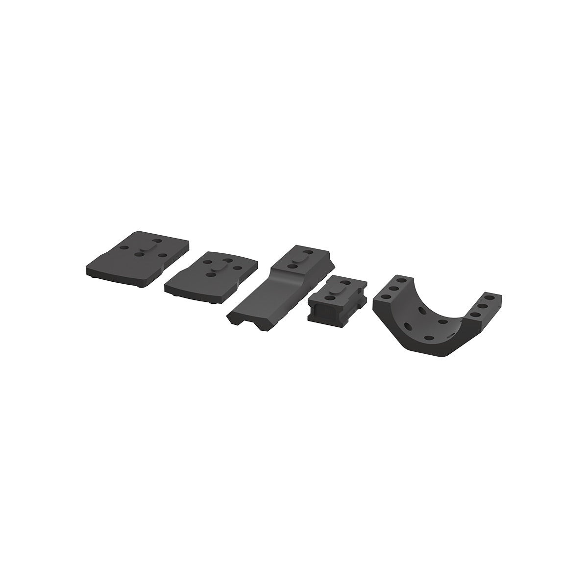 VO 30mm X-ACCU Mount Assembly Kit (6 Screws Ring) - Black