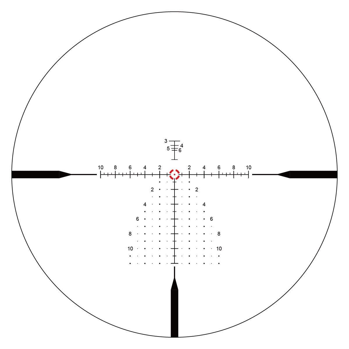 VO CONTINENTAL X10 1-10x28 ED RAR-C LPVO Riflescope - Black