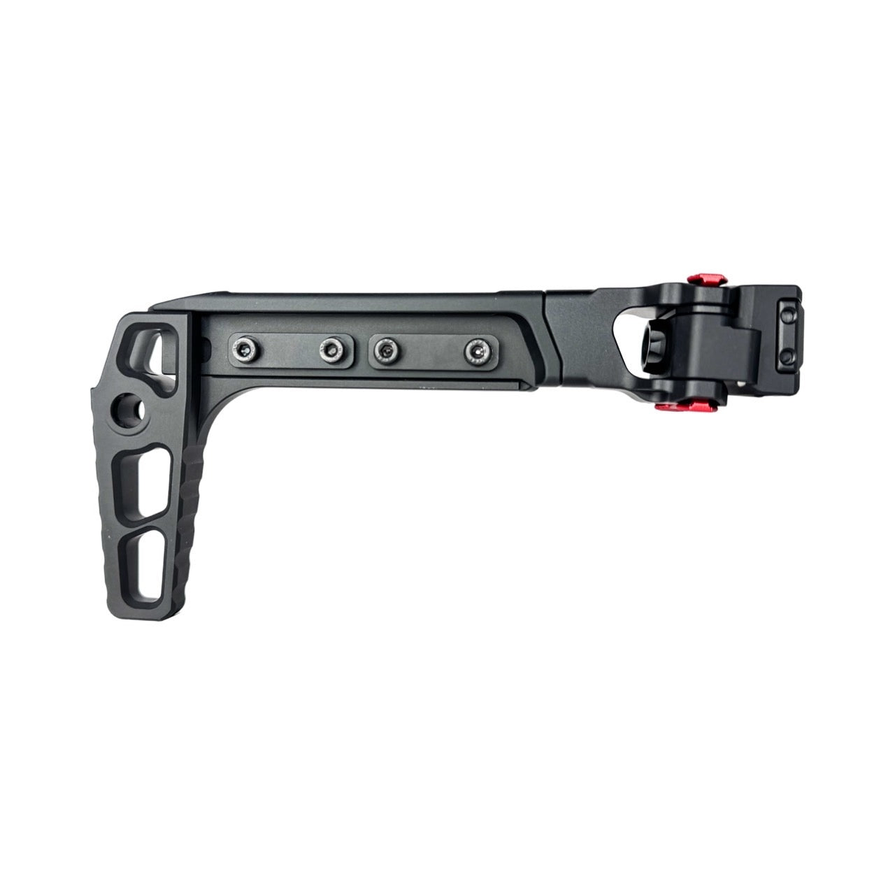 CTM CNC TwinFold Adjustable RIS Rail Stock - Black