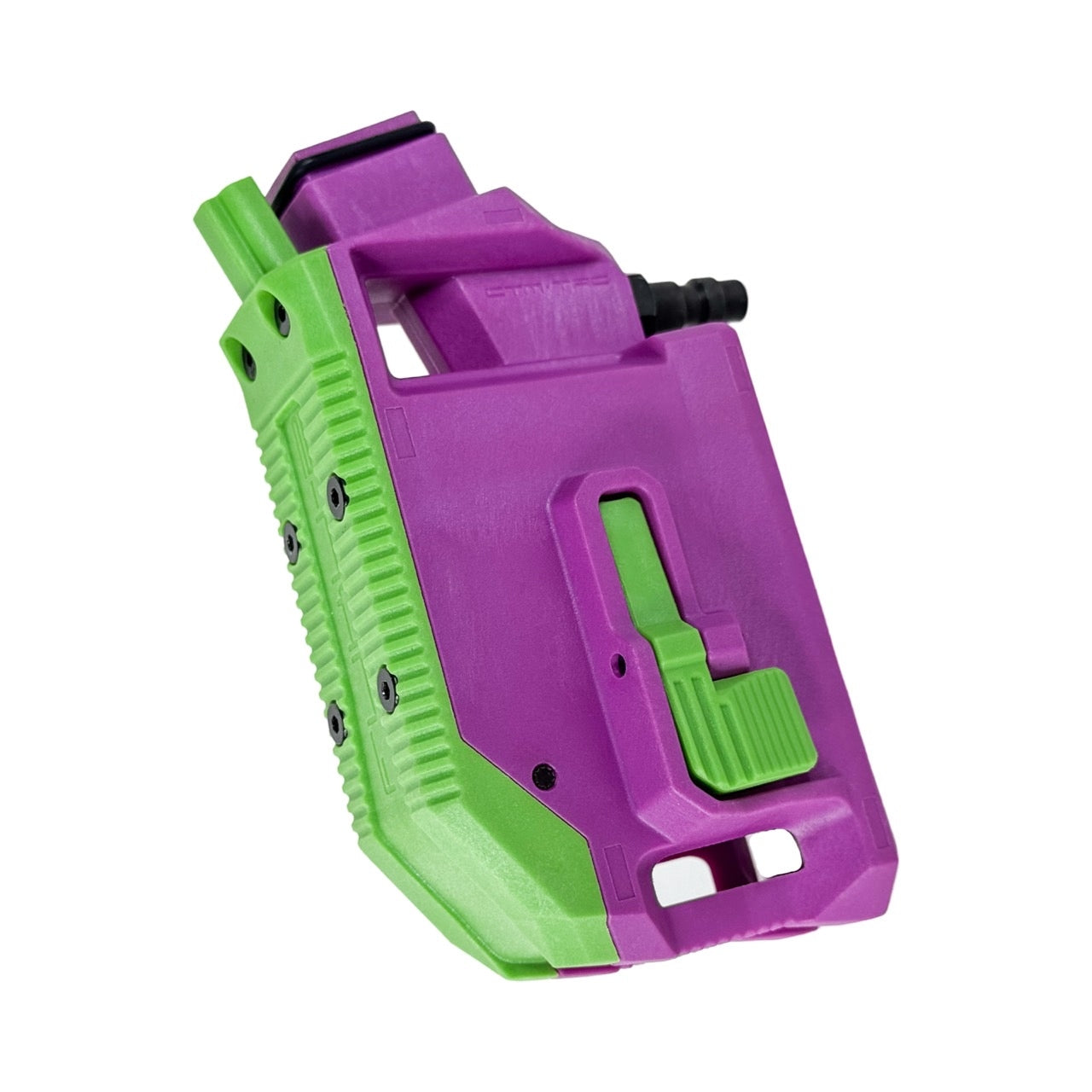 CTM Hi-Capa HPA M4 AEG Magazine 90° Angled Adapter - Violet / Green