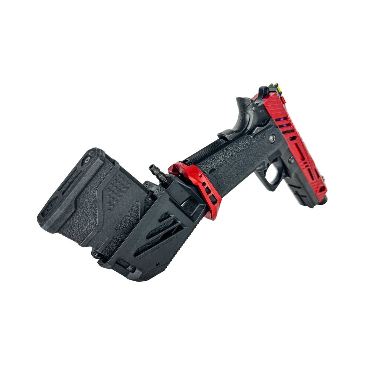 CTM Hi-Capa HPA M4 AEG Magazine 90° Angled Adapter - Violet / Green