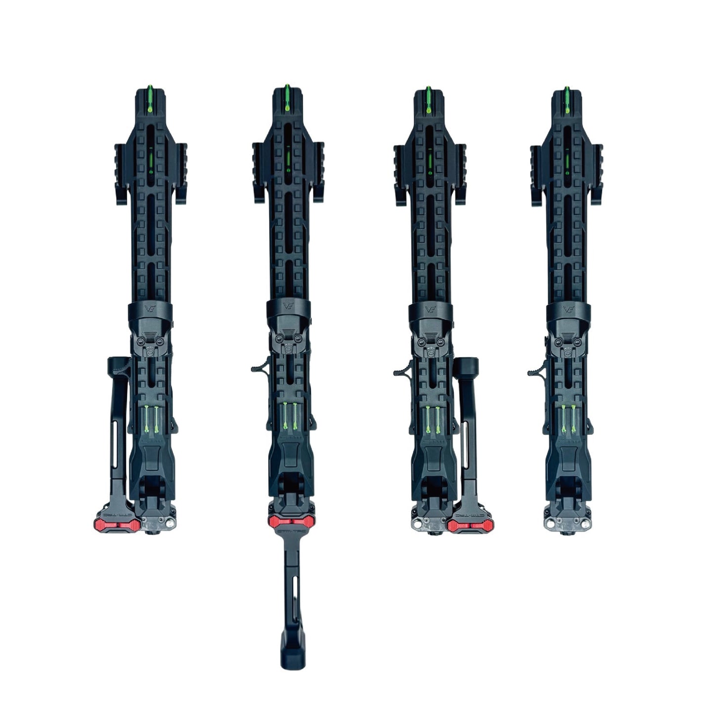 CTM TwinFold RIS Rail Stock 5.0" - Black
